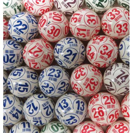 Pack 90 balles de loto PING PONG NUMEROTEES LEGERES