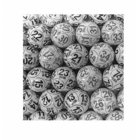 Pack 90 balles de loto PING PONG Noires et Blanches numérotées x 10